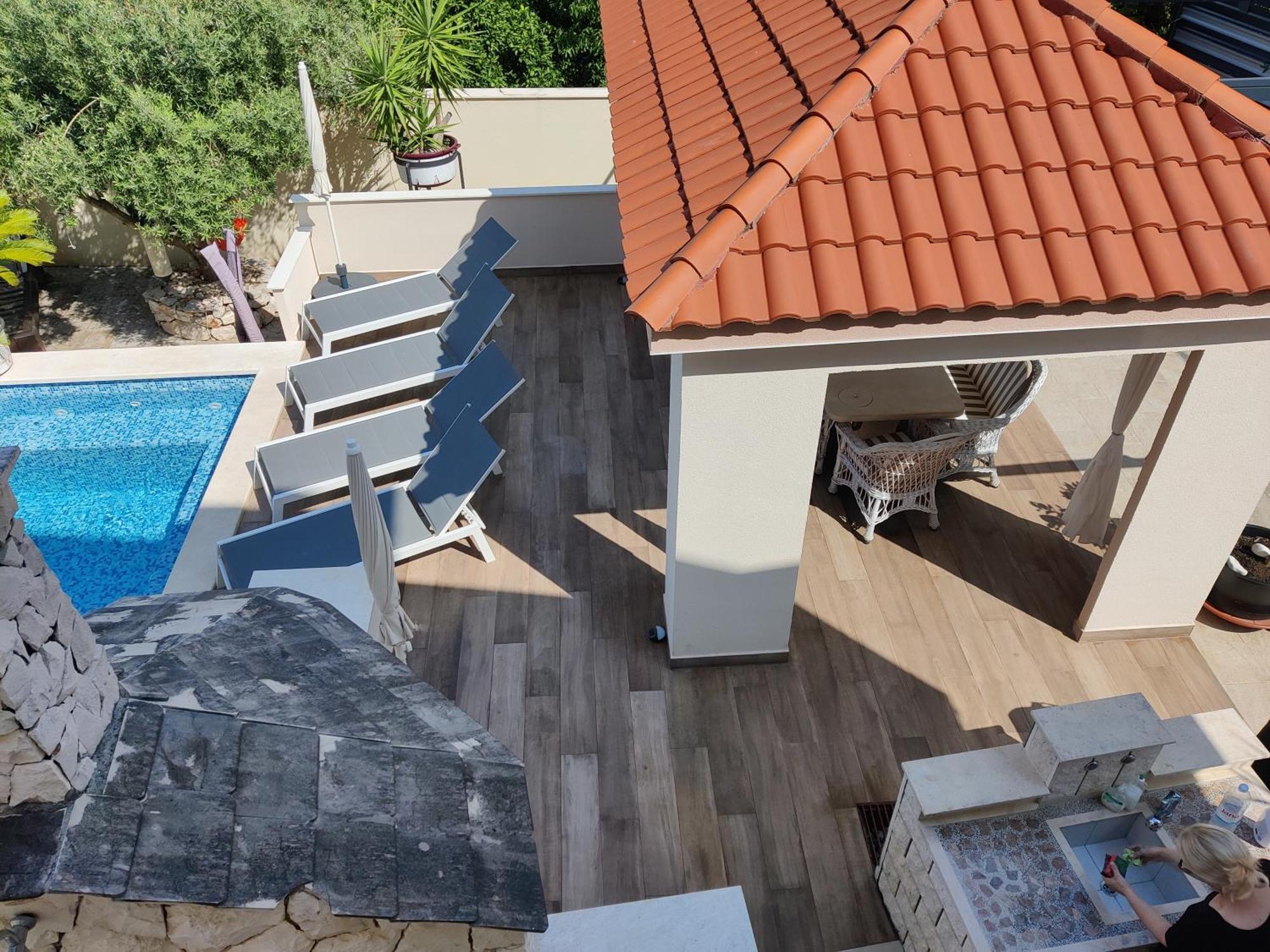 Apartments Villa A - Heating Pool Trogir Zewnętrze zdjęcie